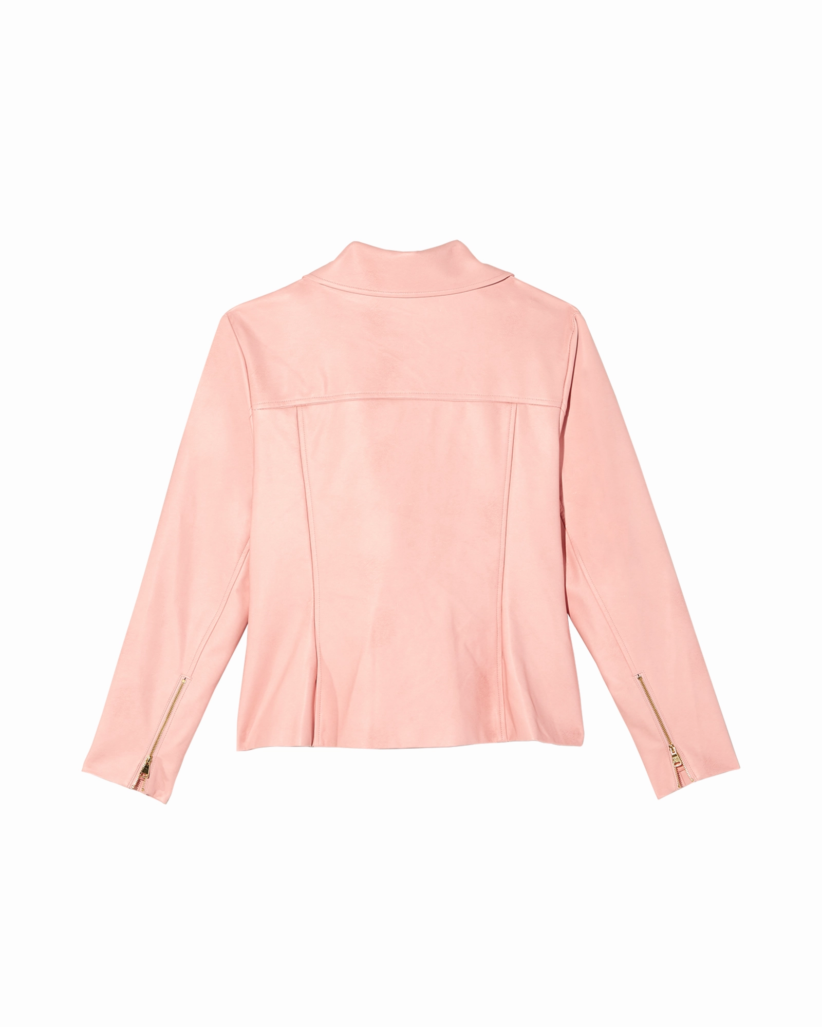 Basil Moto Jacket | Pink Breathable Structure Fast Zip