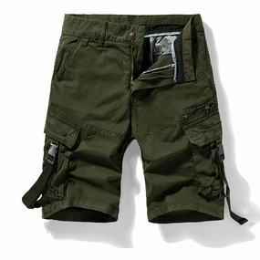 Eco Certified Dye West Louis? Fashion Cotton Multi-Pocket Army Tactical Shorts