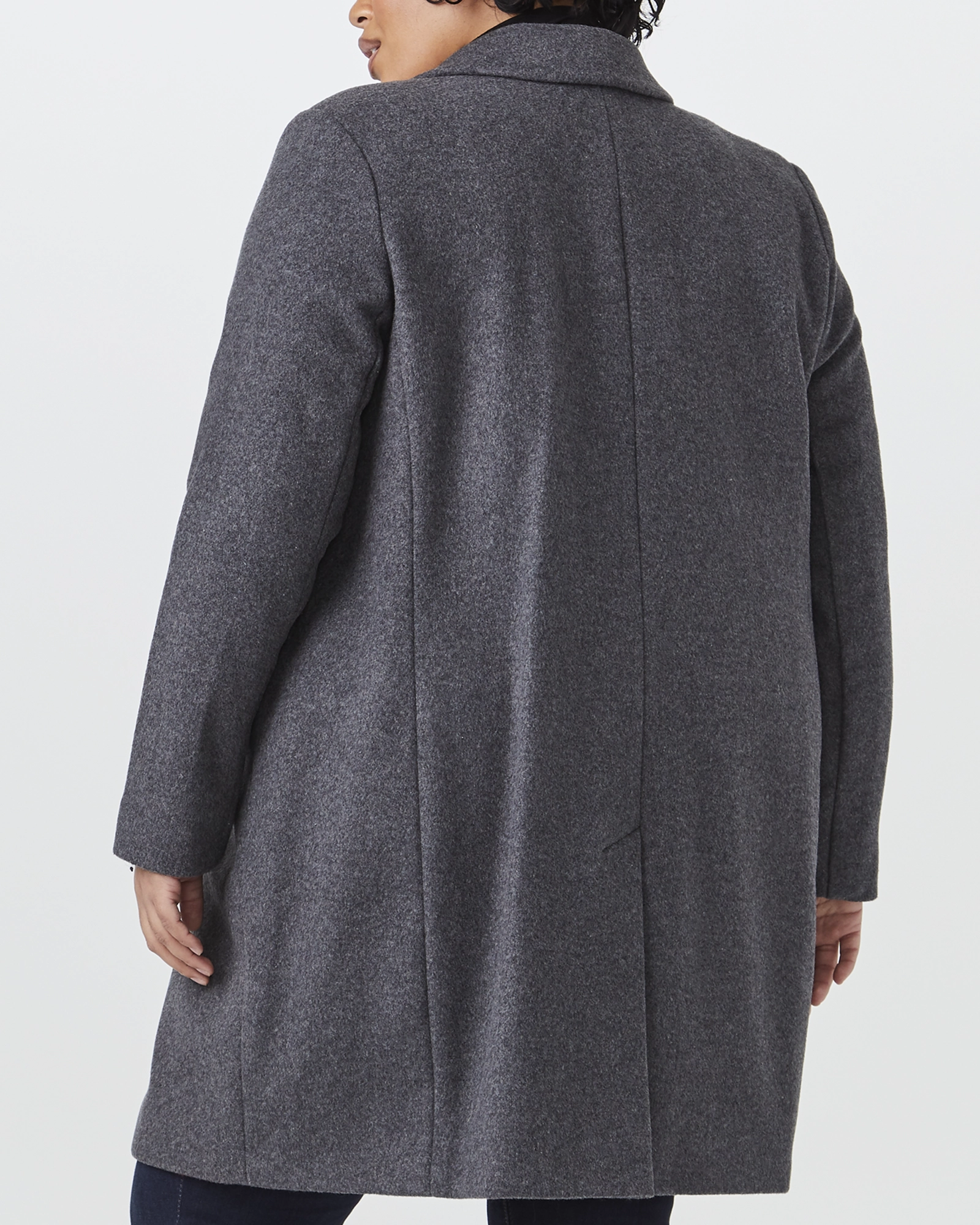 Nail-clipper Anti-static Beatrice Wool-Blend Jacket | Charcoal Grey