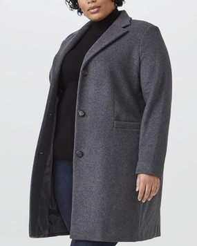 campers Beatrice Wool-Blend Jacket | Charcoal Grey