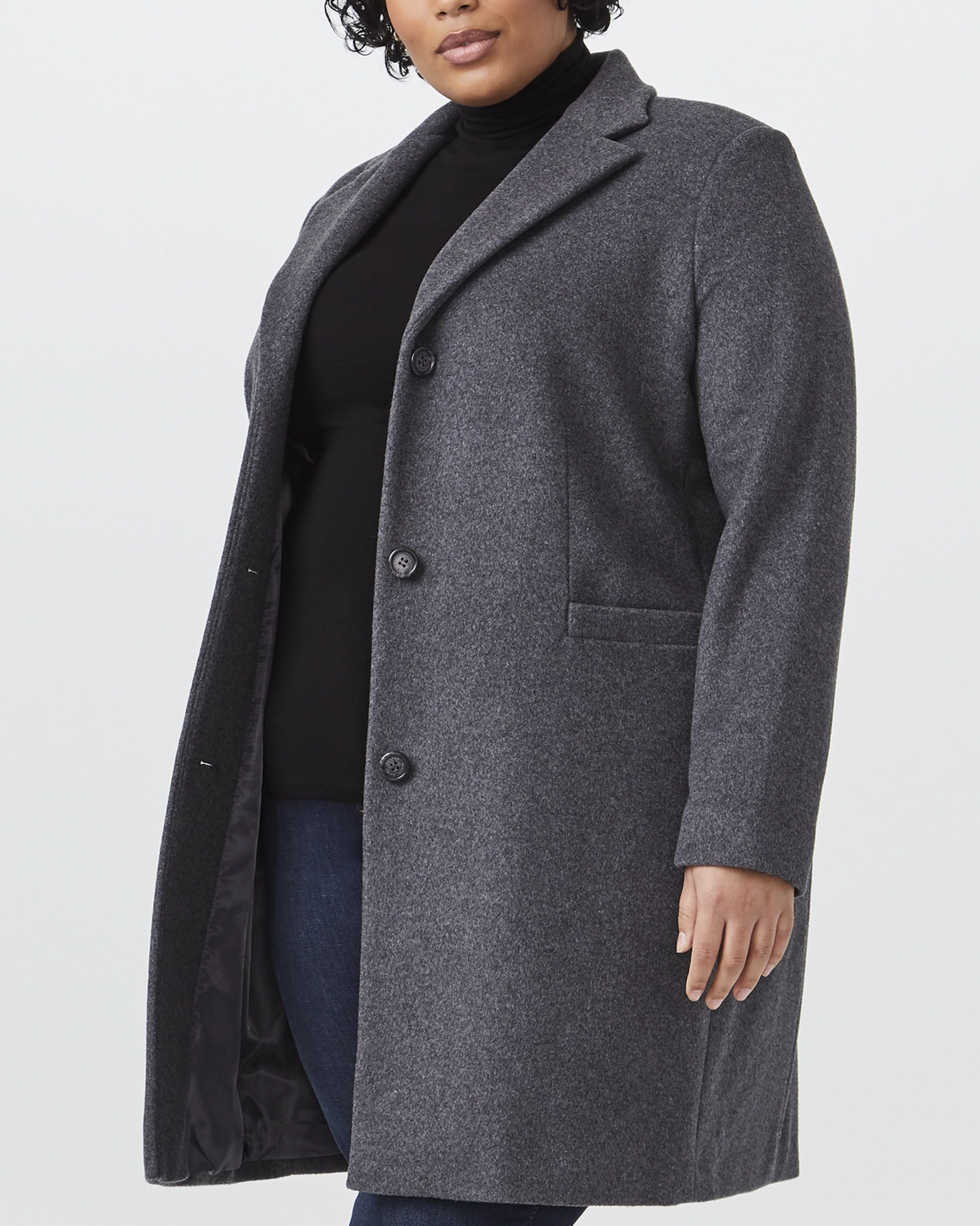 campers Beatrice Wool-Blend Jacket | Charcoal Grey