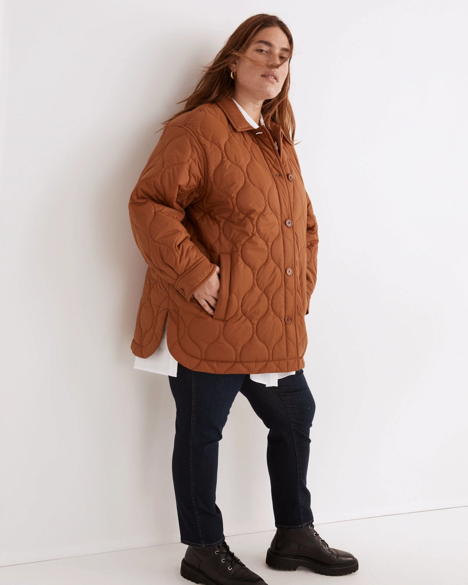 Belrose Shirt Jacket | Warm Coffee Thermal Comfort Patch