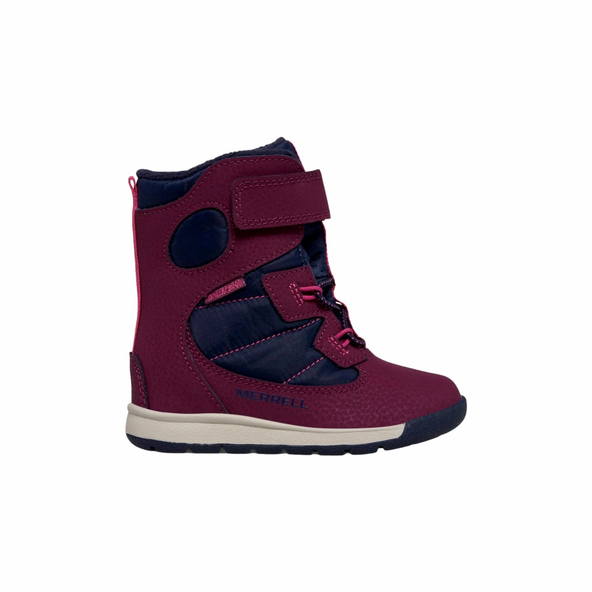 Merrell Snow Bank Waterproof Navy / Berry  ML167328 Toddler Leaf Lane