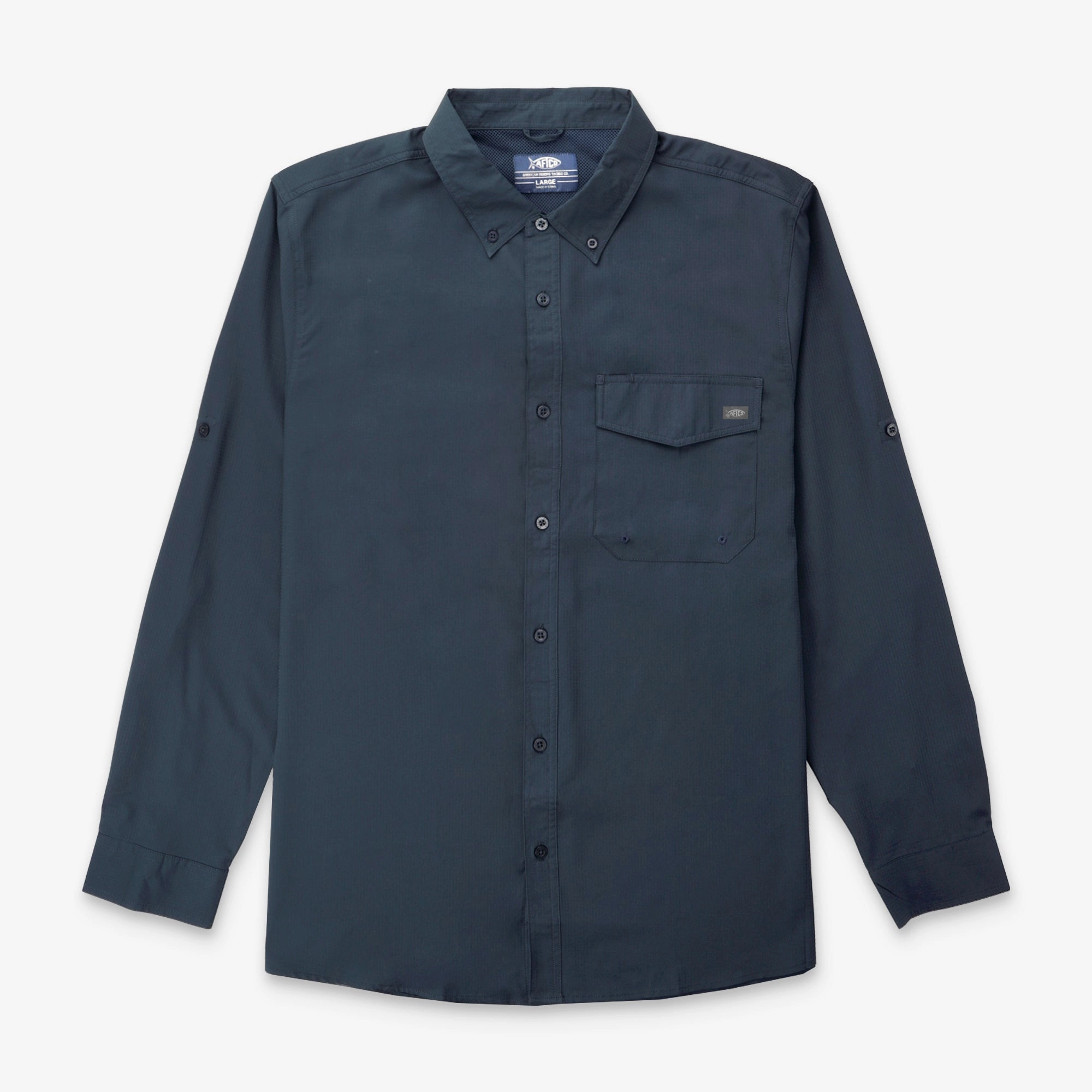 Big Guy Palomar LS Vented Fishing Shirt Ombre look Geometric Design