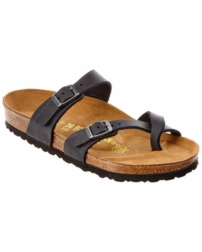 Birkenstock Mayari Oiled Leather Sandal Reinforced Toe Guard Practical Outdoor Footwear