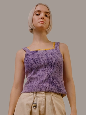 Quick Wear Block Tank - Logwood   Madder