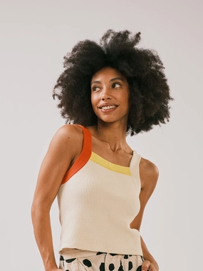 Block Tank - Tomato Chilly Season Wear Quick Fit