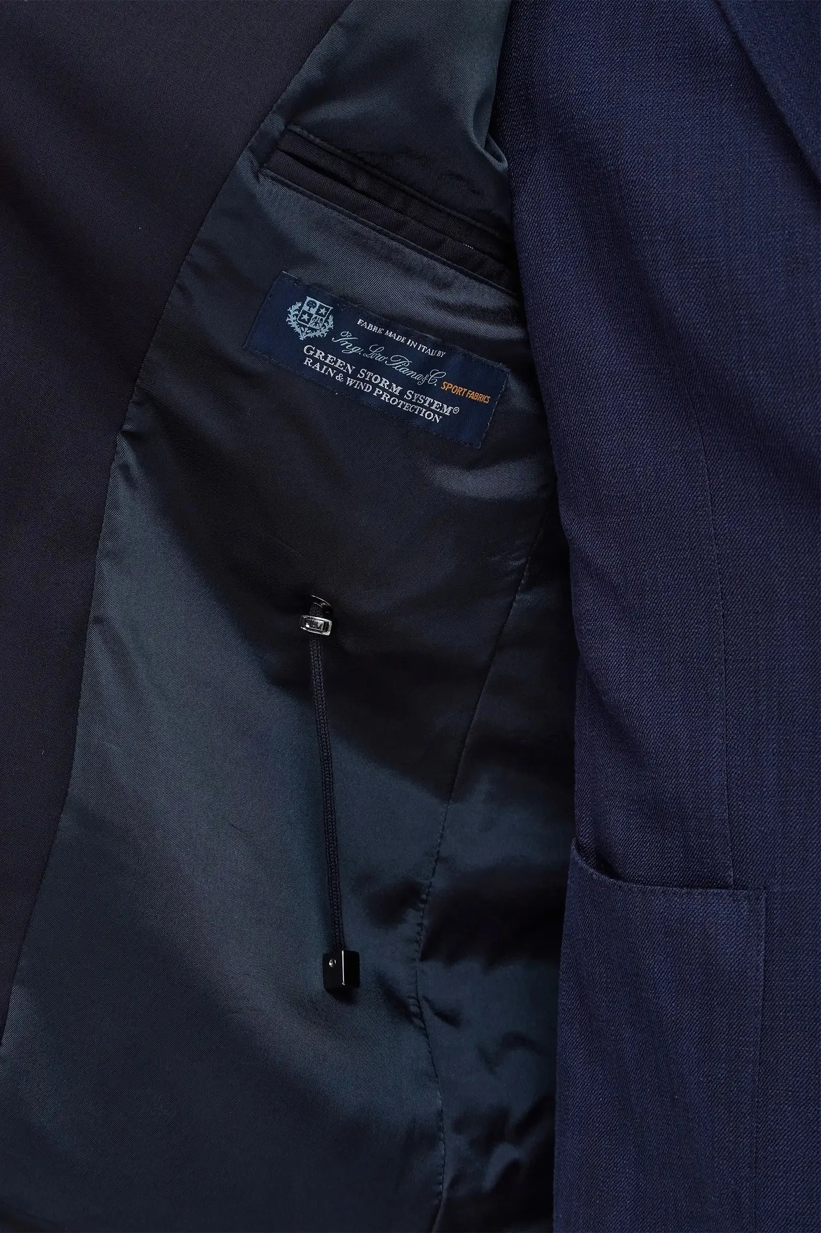 Blue field jacket - Made in Italy Waterproof Coating