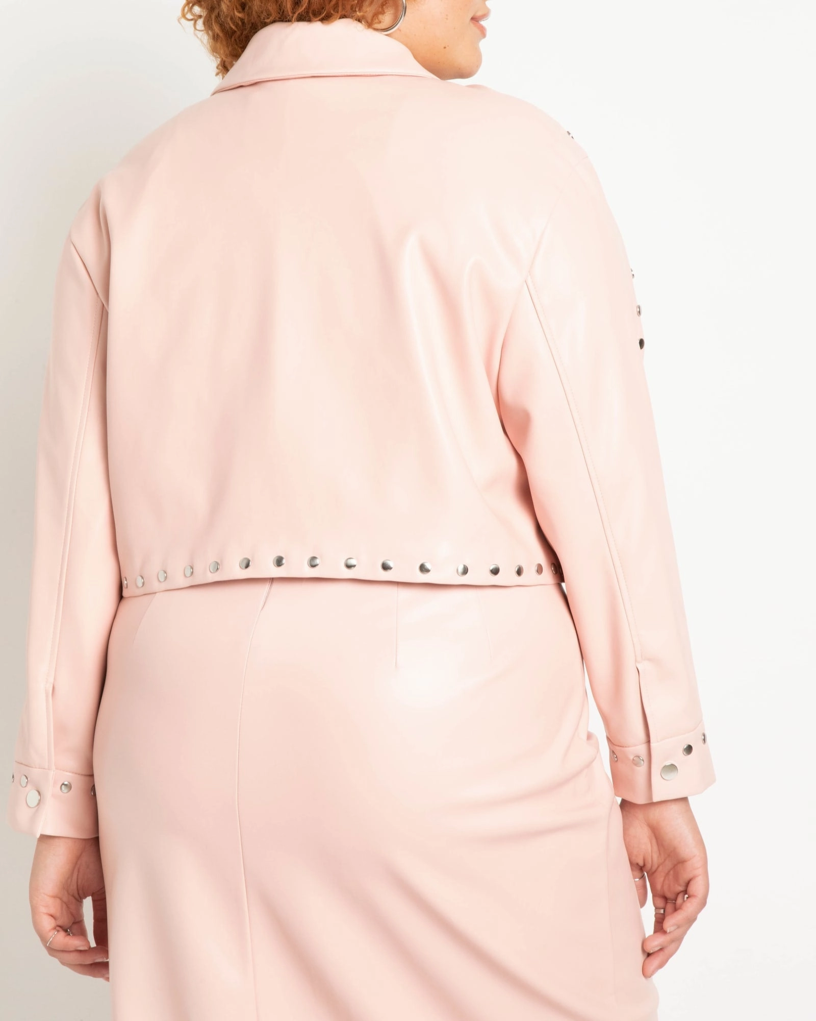 Studded Faux Leather Jacket | Peachskin Protective Gear