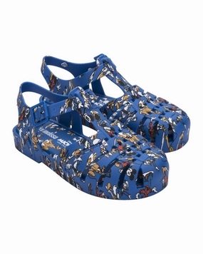 Mini Melissa Mini Print Mickey & Friends Sandal Anti Odor Sleek Flip-flops