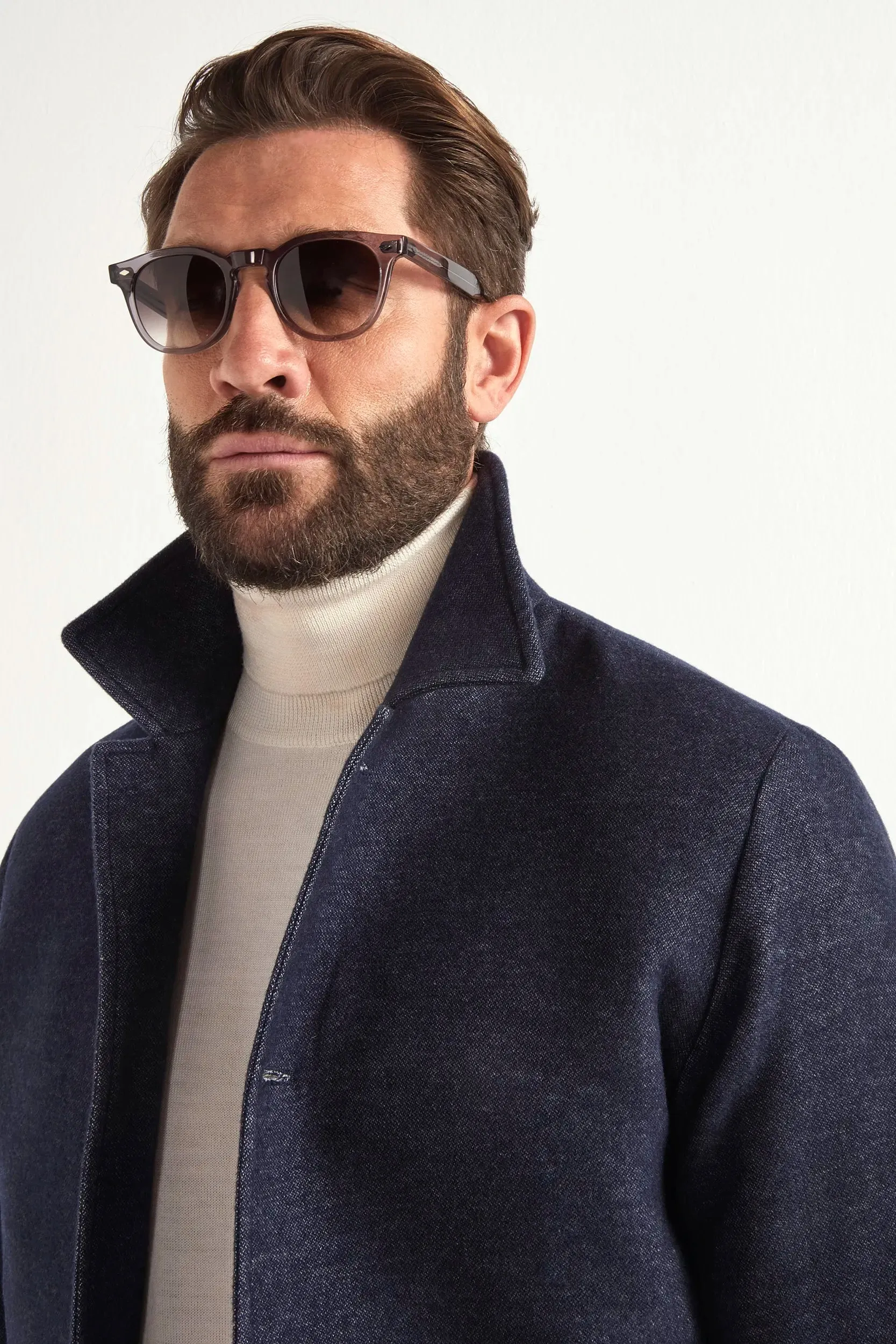 Blue bomber jacket - Made in Italy Drop Tail Hem Odor Resistant Tech