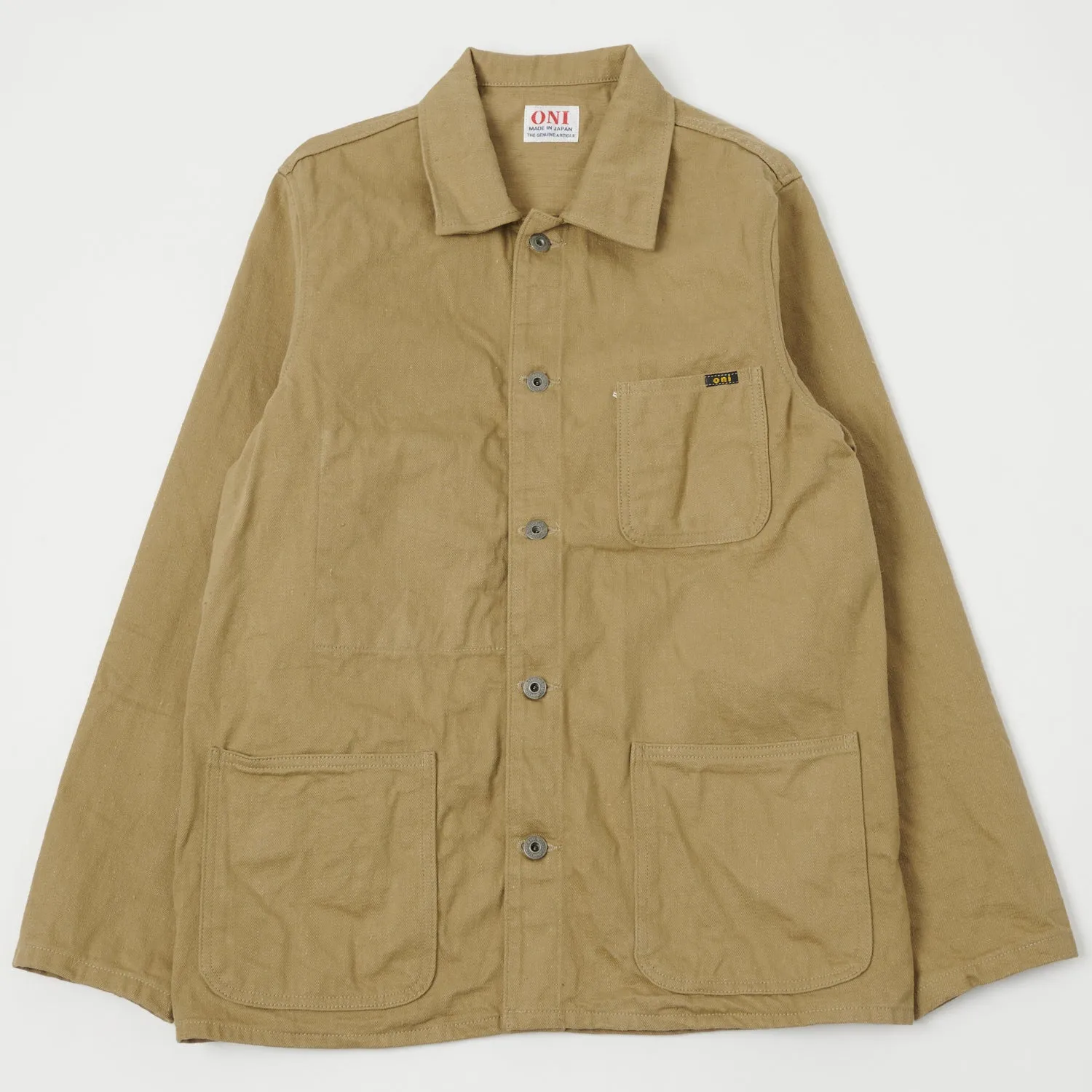 Puffer Design ONI Denim 03501-KHBESF Sulfur Coverall Jacket - Khaki Beige