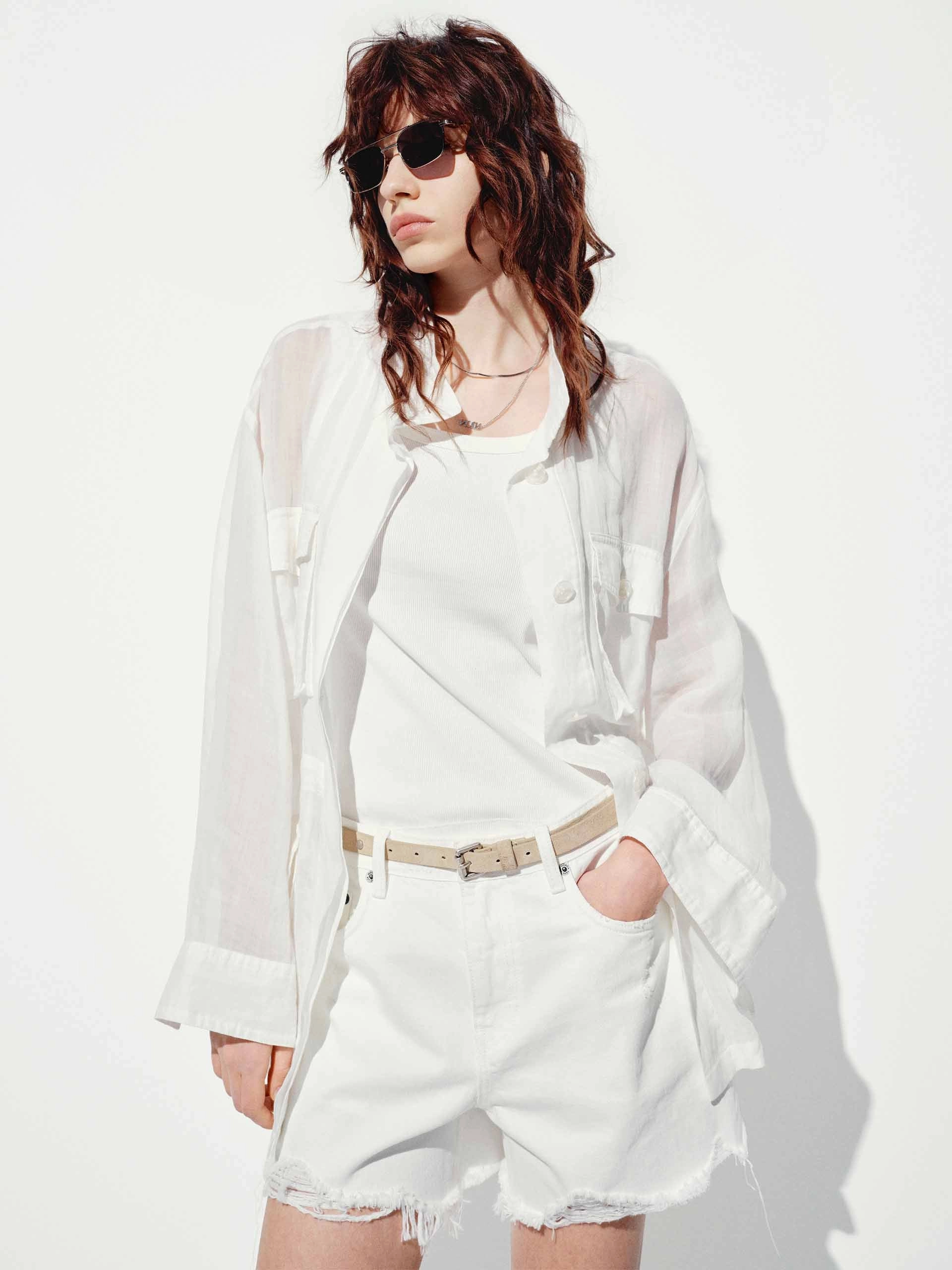 Multi Pockets Ramie Coat Frictionless Lining Minimal Travel Look