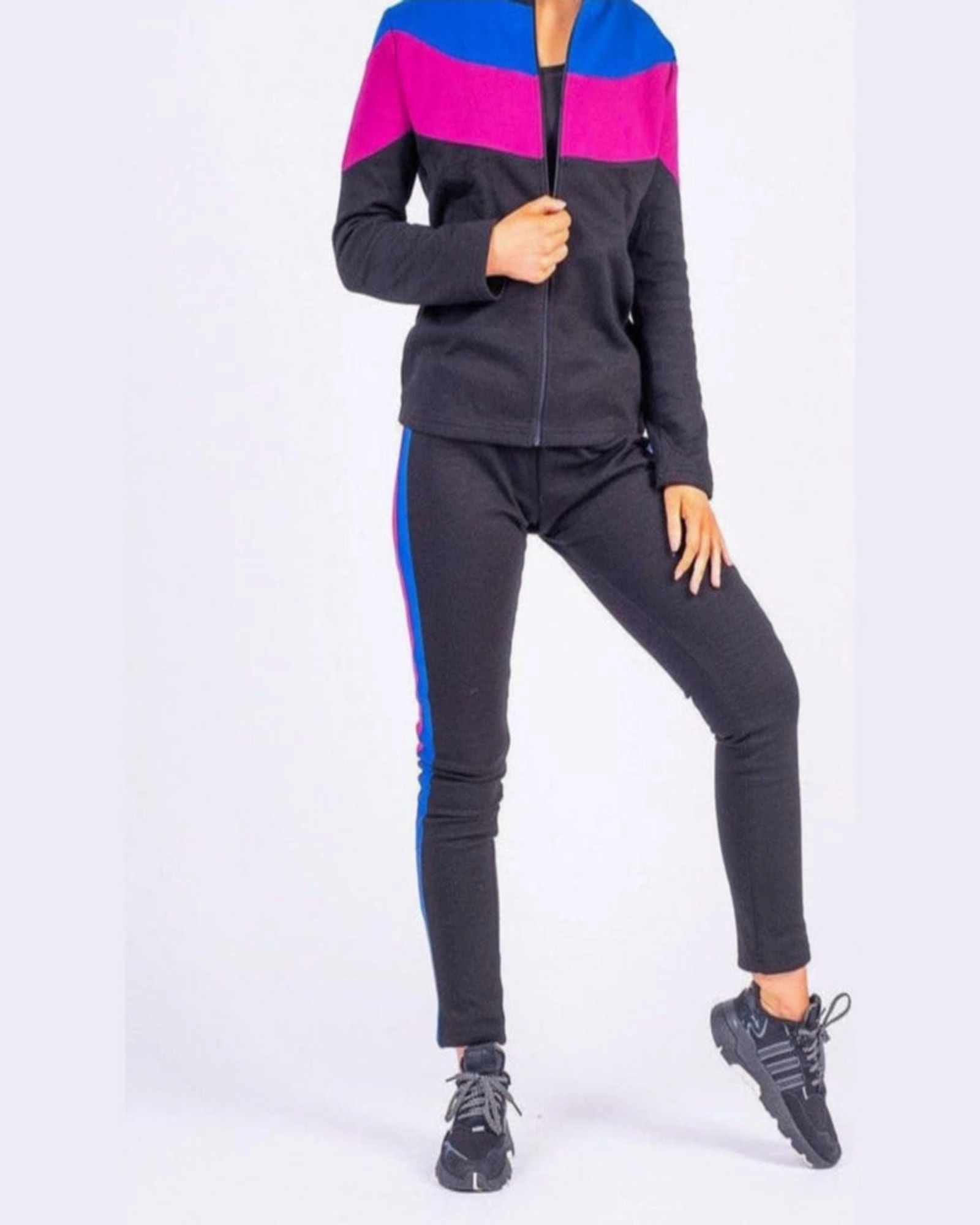 Boss Babe Colorblock Jacket | Black Heat Reflective Tech
