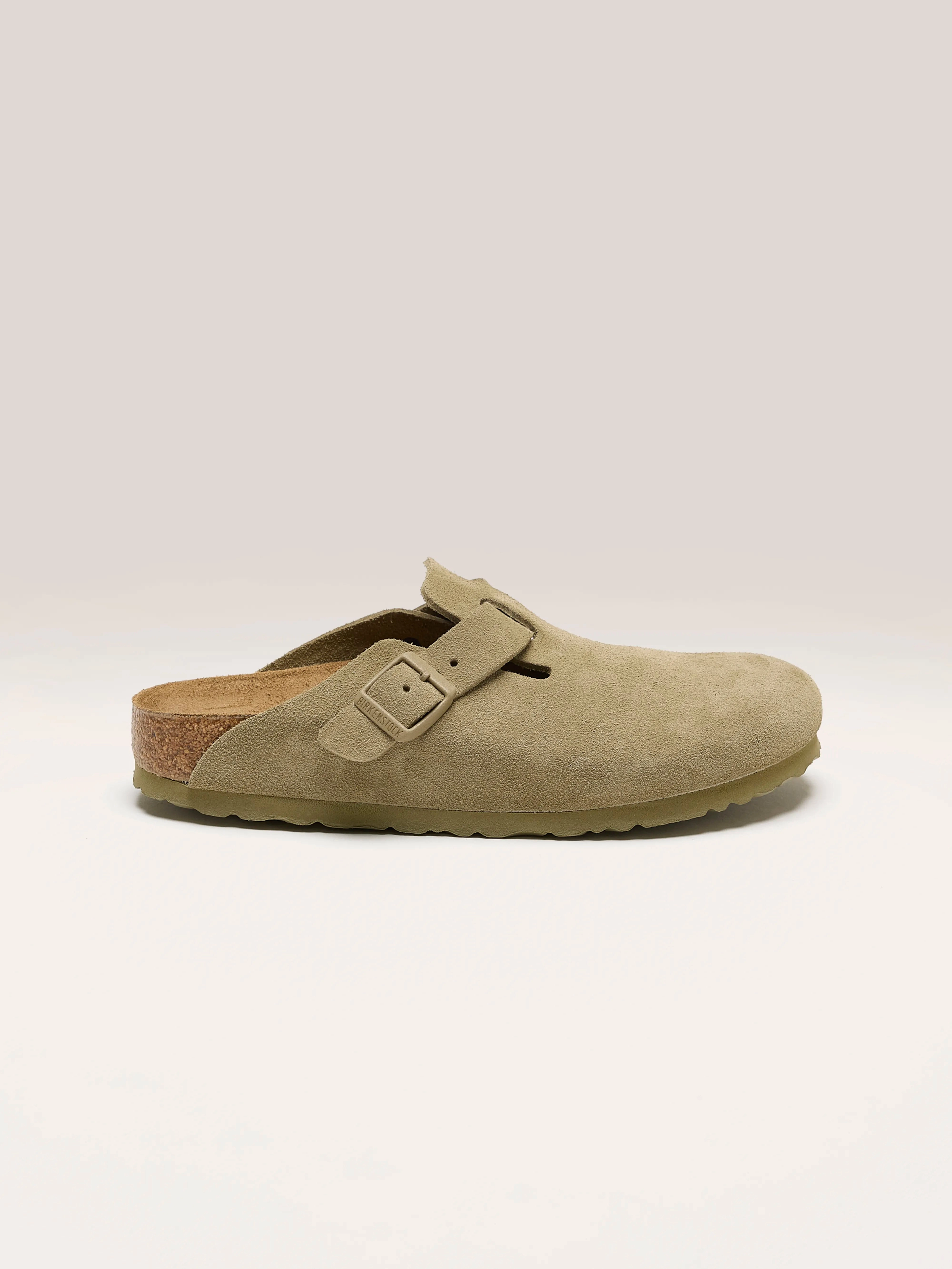 Smart Look Easy Fit Boston Suede Leather for Women (242 / W / KHAKI)
