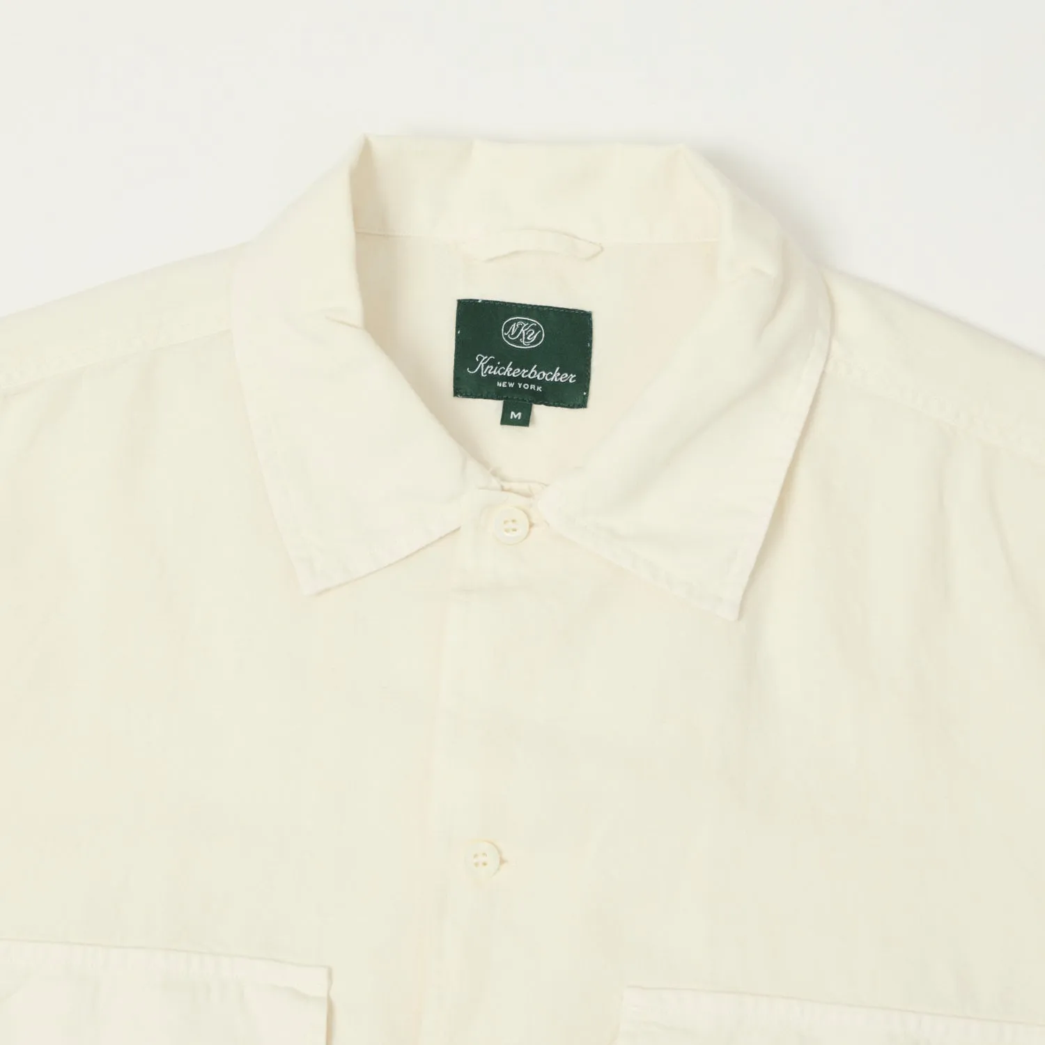 Knickerbocker Mar Cotton & Linen Shirt - Bone Easy Fit Durable Fabric