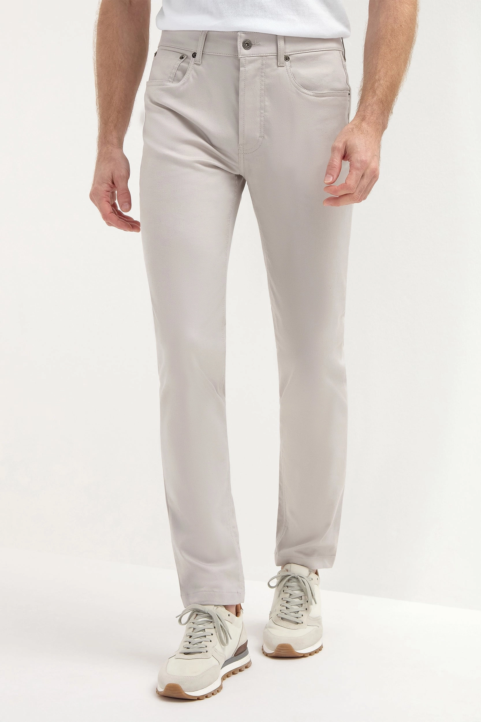 No Frills Fit Sand 5 pocket trousers - Made in Italy