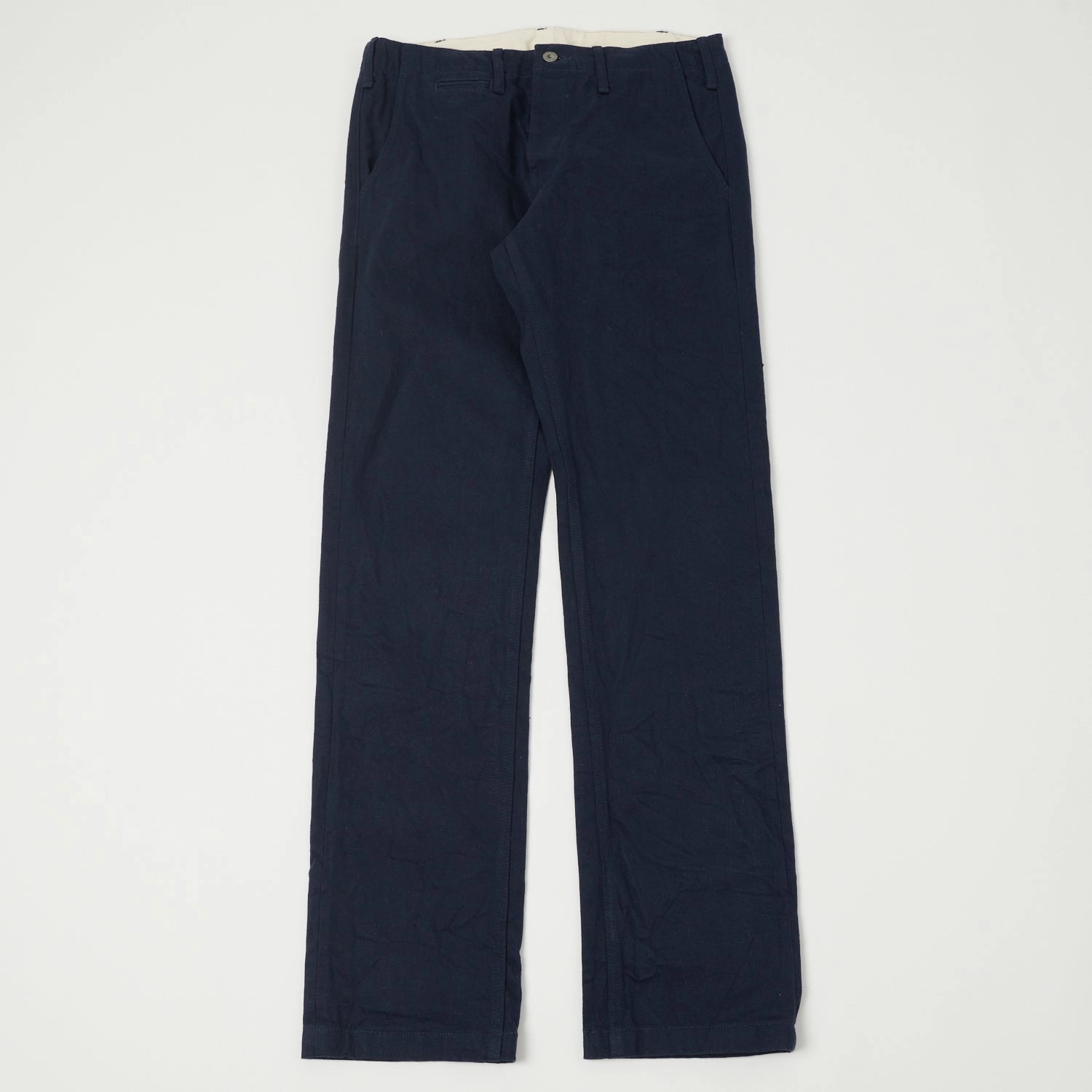 Breathable Comfort Fit QuickReleaseClosures ONI Denim 727FR 12oz French Navy Sulfur Slim Straight Chino - Rinsed