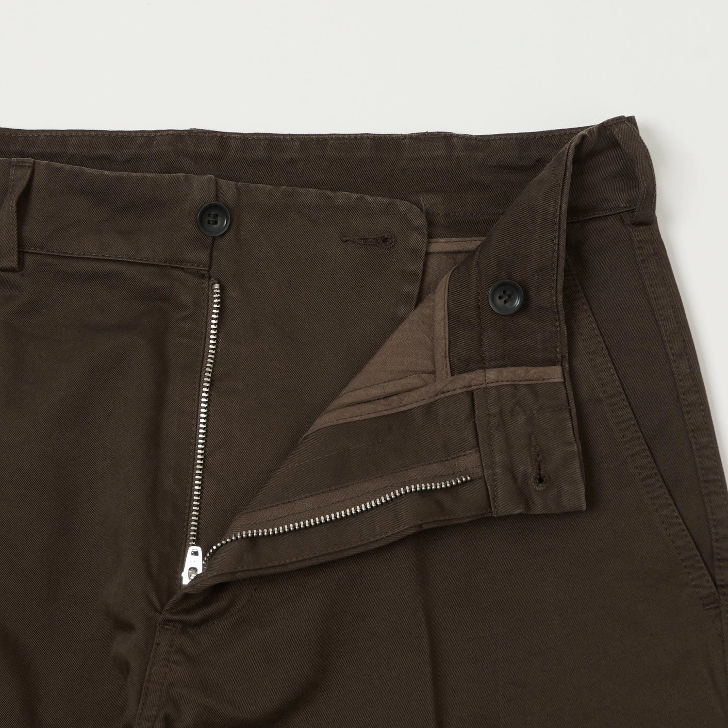 Knickerbocker 'Canal' Tapered Twill Chinos - Black Olive Sleek and Soft NonIrritatingSeams