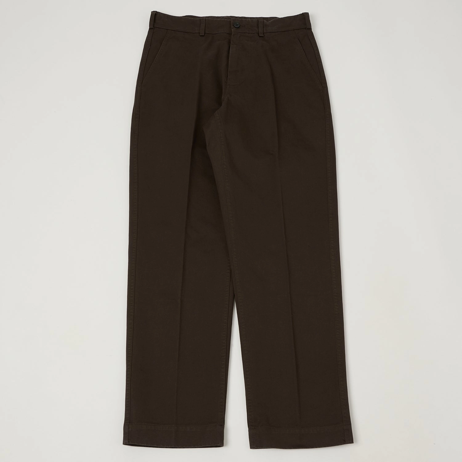 ReinforcedStitching Comfortable Layering Knickerbocker 'Canal' Tapered Twill Chinos - Black Olive