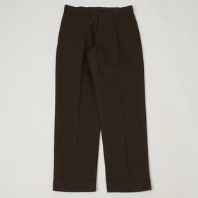 ReinforcedStitching Comfortable Layering Knickerbocker 'Canal' Tapered Twill Chinos - Black Olive