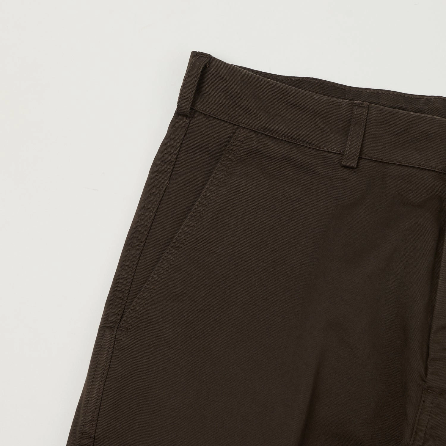 Knickerbocker 'Canal' Tapered Twill Chinos - Black Olive Mid-rise fit Casual Movement
