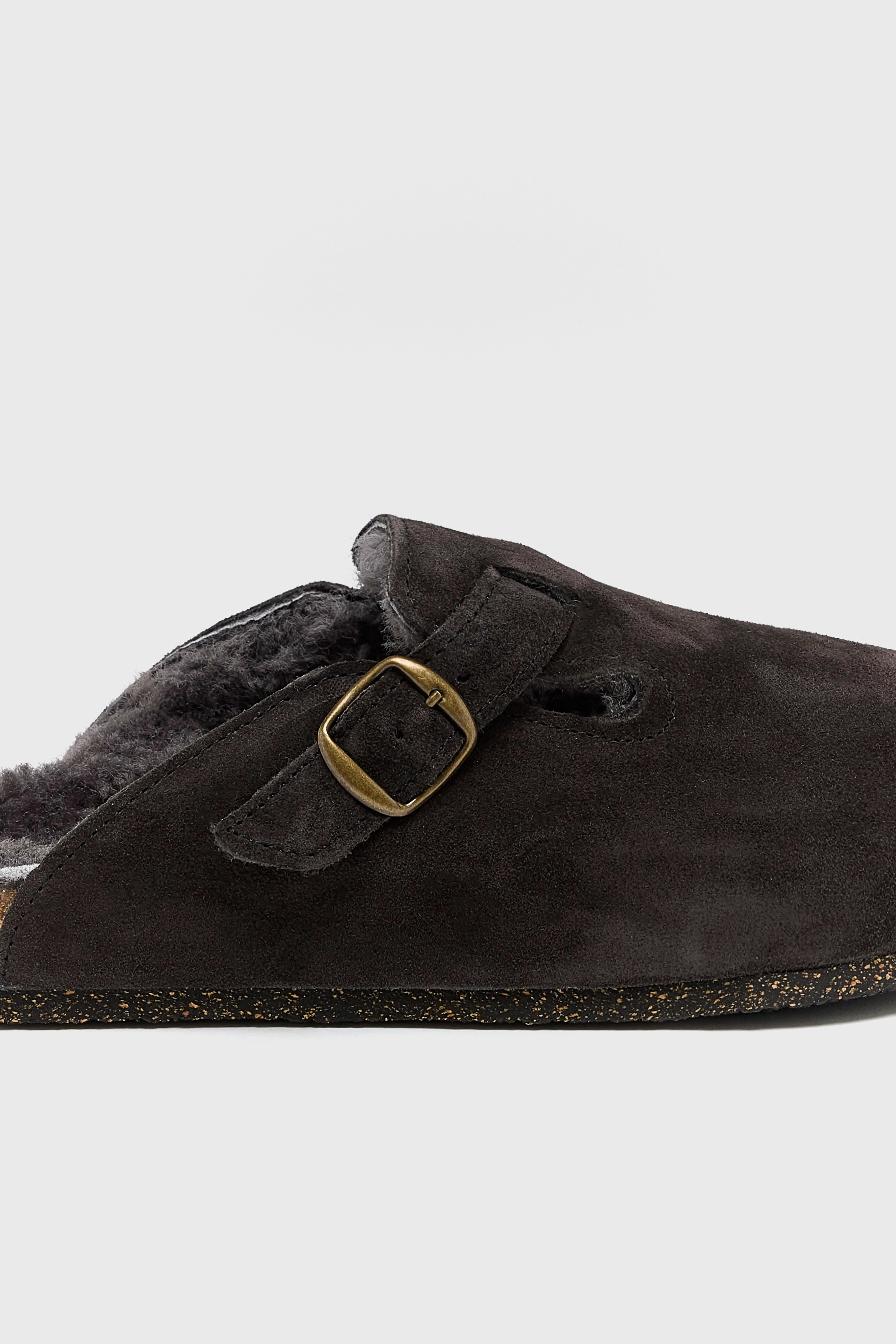 Modern House Look Moka Velour Clogs  (252 / W / BROWN)