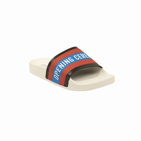 Multi Directional Tread White Ace Logo Slides