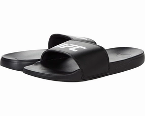 UFC Octagon Sandals Men's  Black Slip On Round Toe Comfort Slide JOBB712 Heat Proof Dry Fit