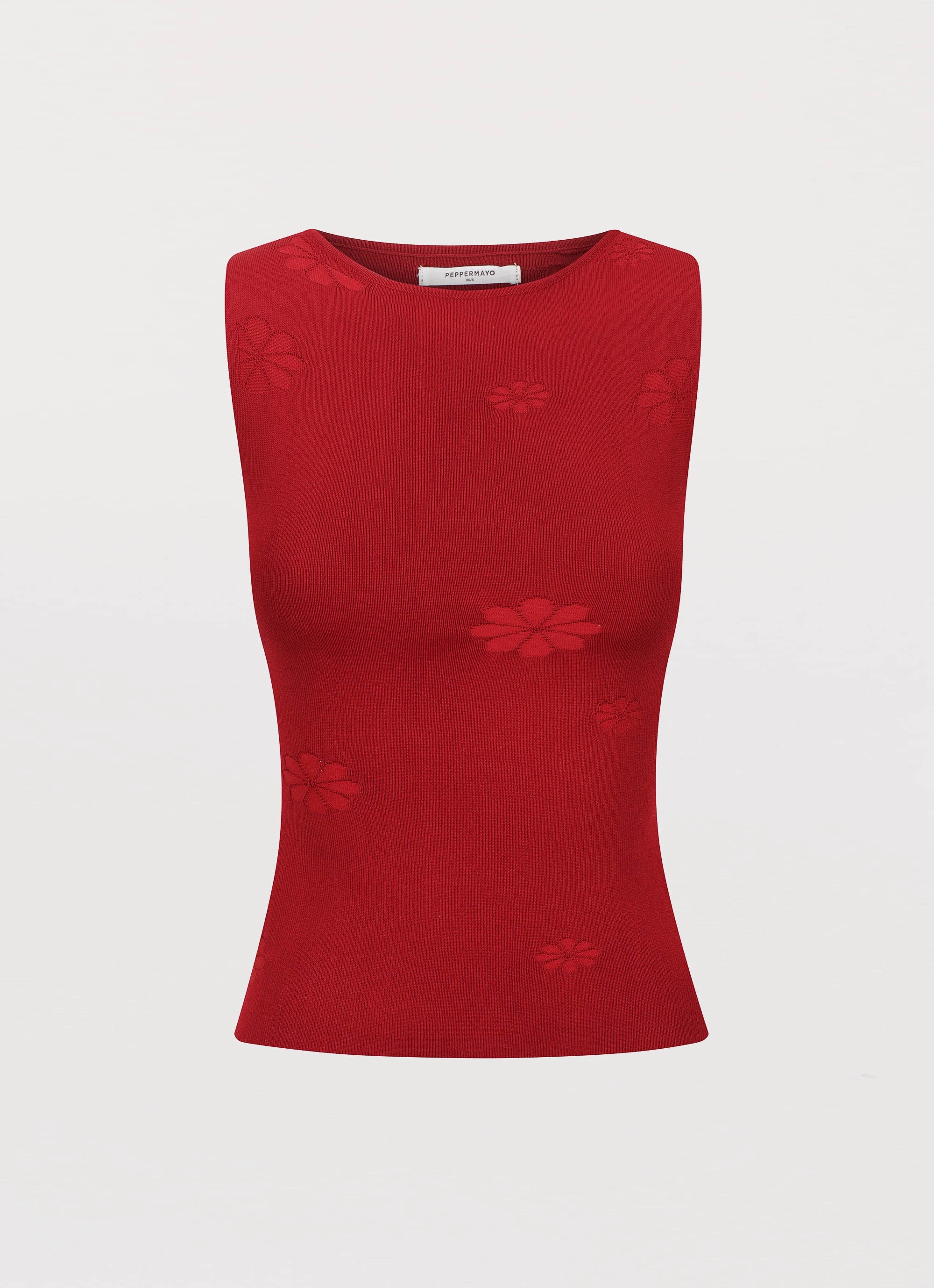 casual finish Holly Knit Tank - Rouge Red
