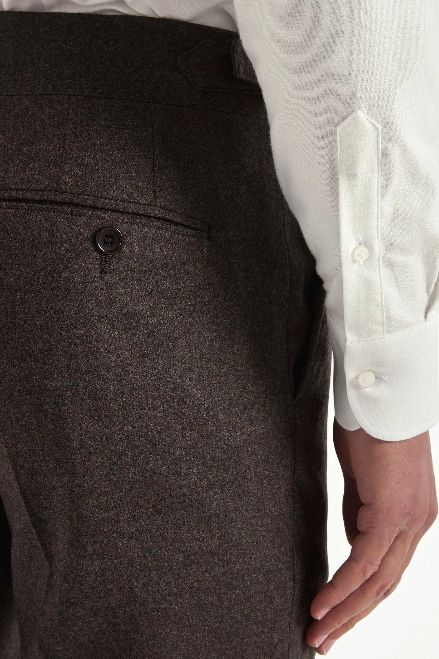 Chill Comfort Wear Lightweight Wear Brown flannel Soragna trousers - Made in Italy