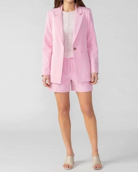 Bryce Woven Blazer in Pink No. 3 | Pink No. 3 Light Shield Layered Comfort