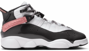 Jordan 6 Rings White Red Stardust Vapor Green Anthracite (GS) Fashion Accent Unisex style