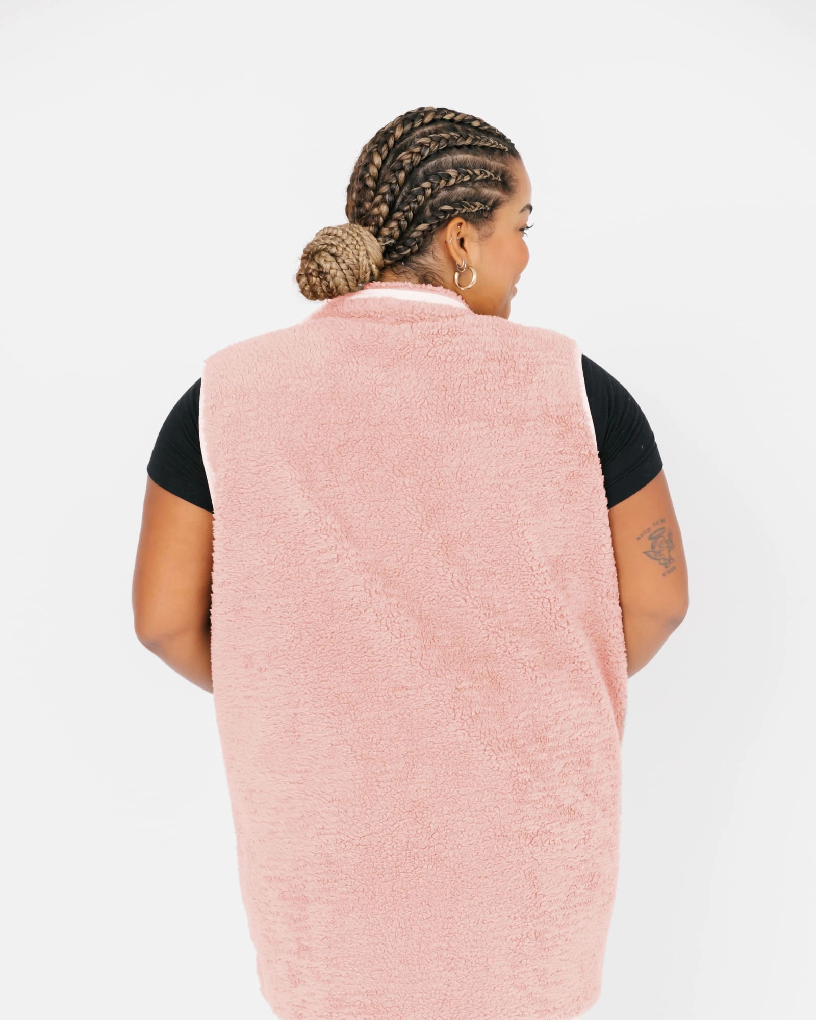 Weather Coat Tights Bundle Up Teddy Vest | Rose Pink