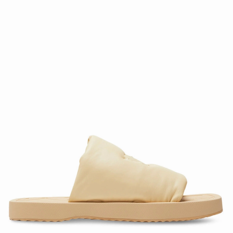 Brunch Walk Burberry EKD Slab Leather Slides
