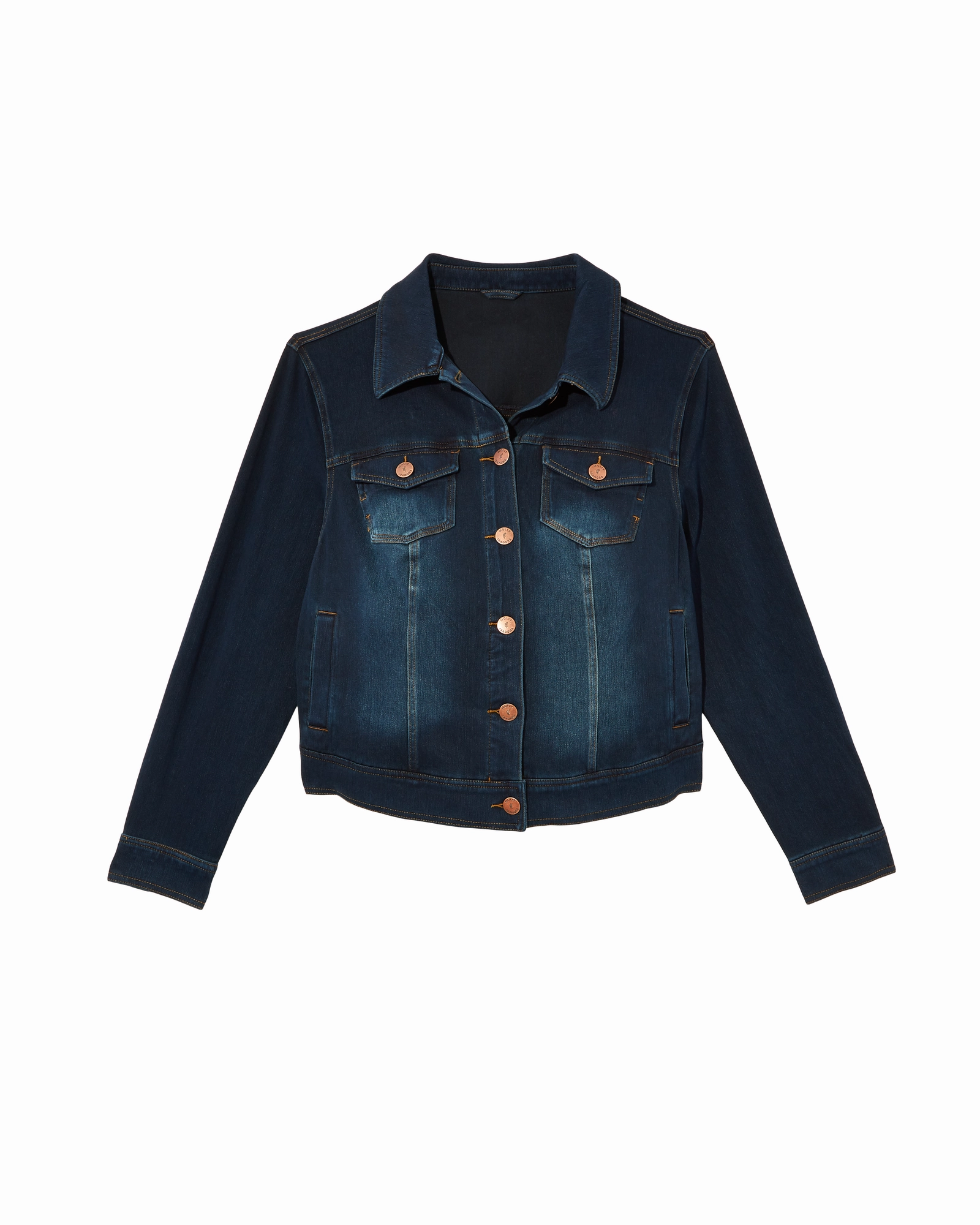 Kathy Denim Jacket | Dark Wash Flexible Cuff