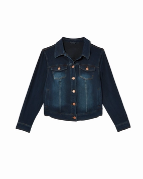 Kathy Denim Jacket | Dark Wash Flexible Cuff