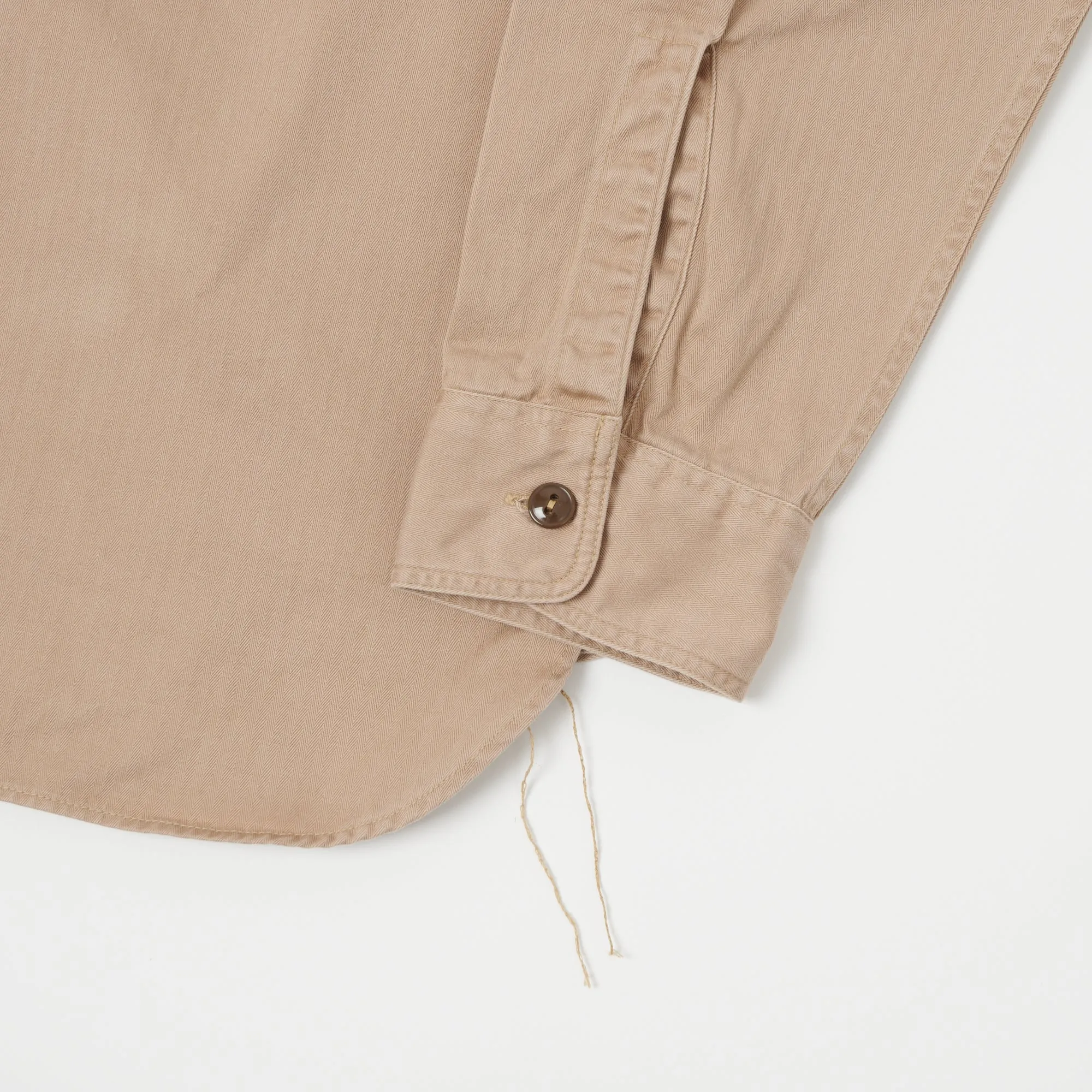 Buzz Rickson's Herringbone Work Shirt - Beige Coastal Vibes