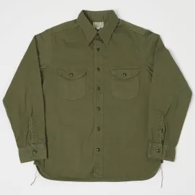 Button-up Sleepwear Buzz Rickson's Herringbone Work Shirt - Olive