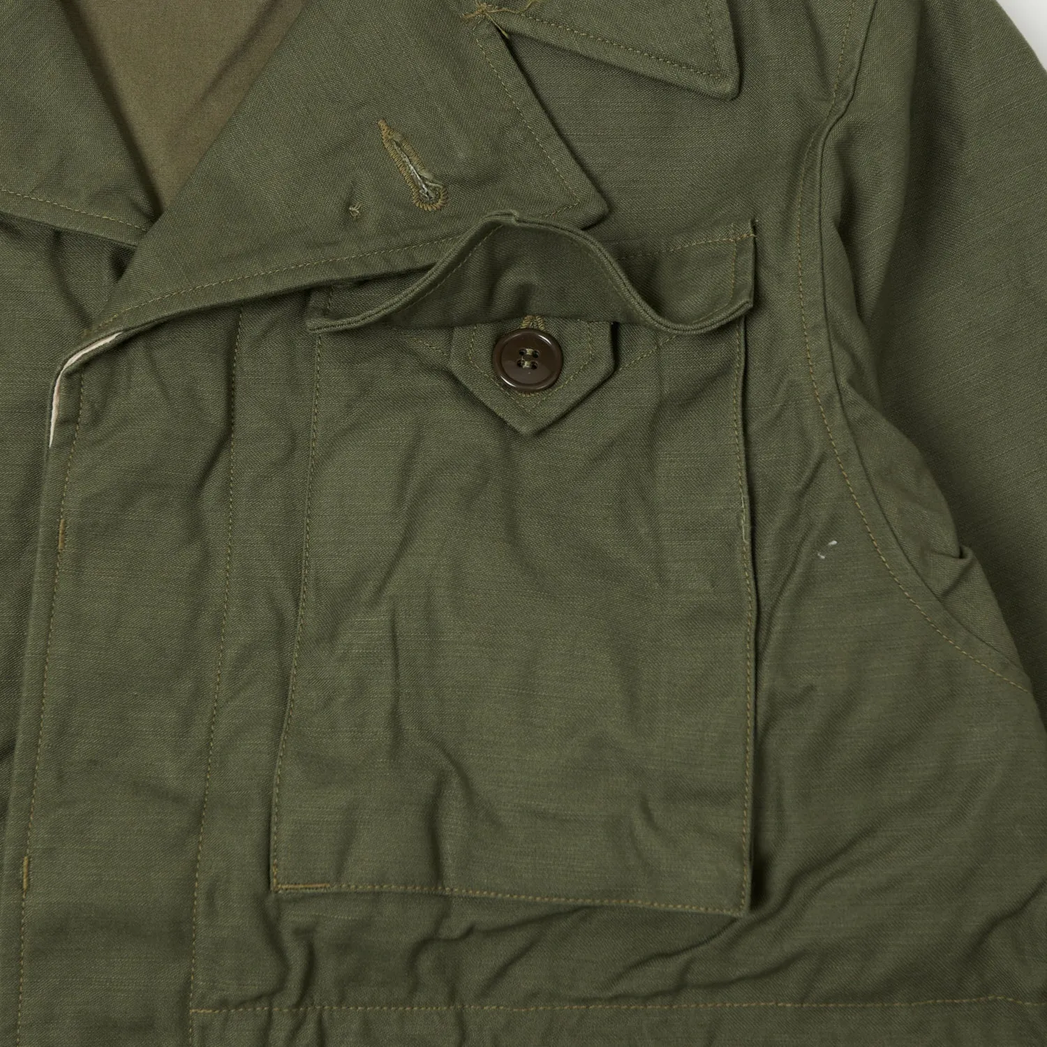 Buzz Rickson's U.S. Army M-1943 Field Jacket - Olive Drab Flame retardant Hooded Comfort Fit