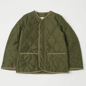 Houndstooth Print UV Protection Finish Buzz Rickson's U.S. Army M-65 Liner Jacket - Olive