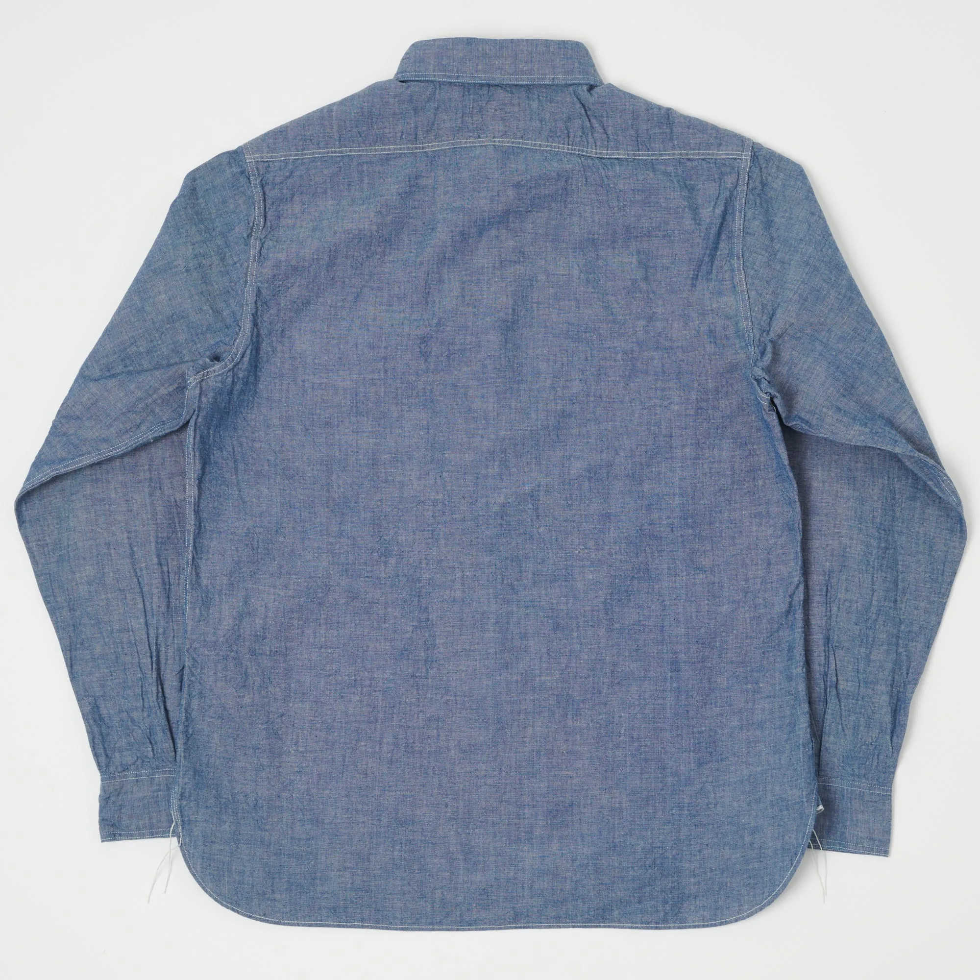 Buzz Rickson's U.S. Navy Chambray Work Shirt - Blue Outdoor Adventure