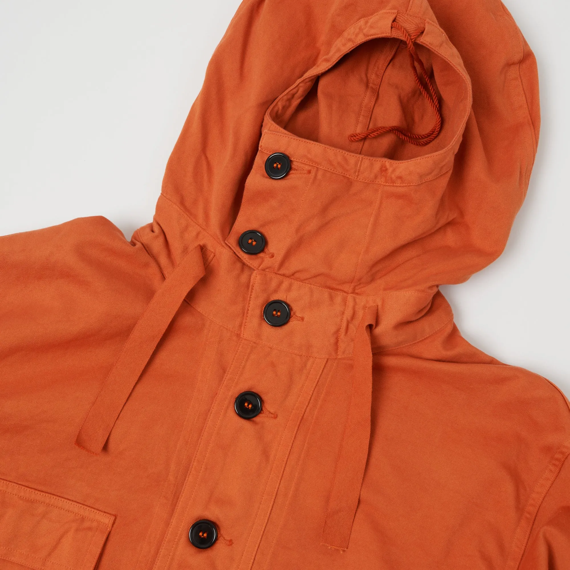 Buzz Rickson's U.S. Navy Gas Protective Parka - Orange Soft Comfort Design Water Based Coating