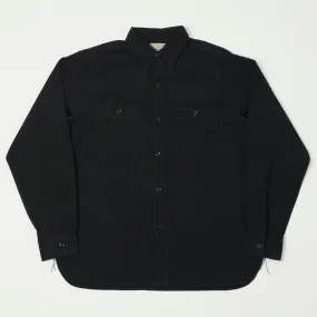 Buzz Rickson's x William Gibson Chambray Work Shirt - Black Versatile Outfit Beach Attire