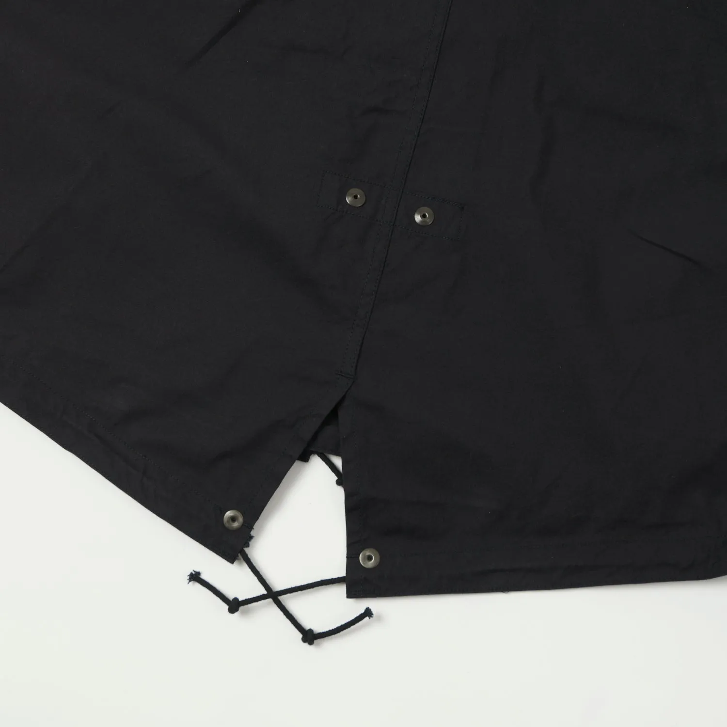 Buzz Rickson's x William Gibson Extreme Cold Weather M-65 Parka - Black Modern Travel Look Flatlock Seam Construction