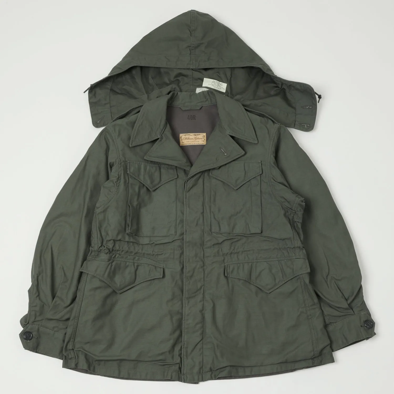 Buzz Rickson's x William Gibson U.S. Army M-1943 Field Jacket - Grey/Green Temperature control