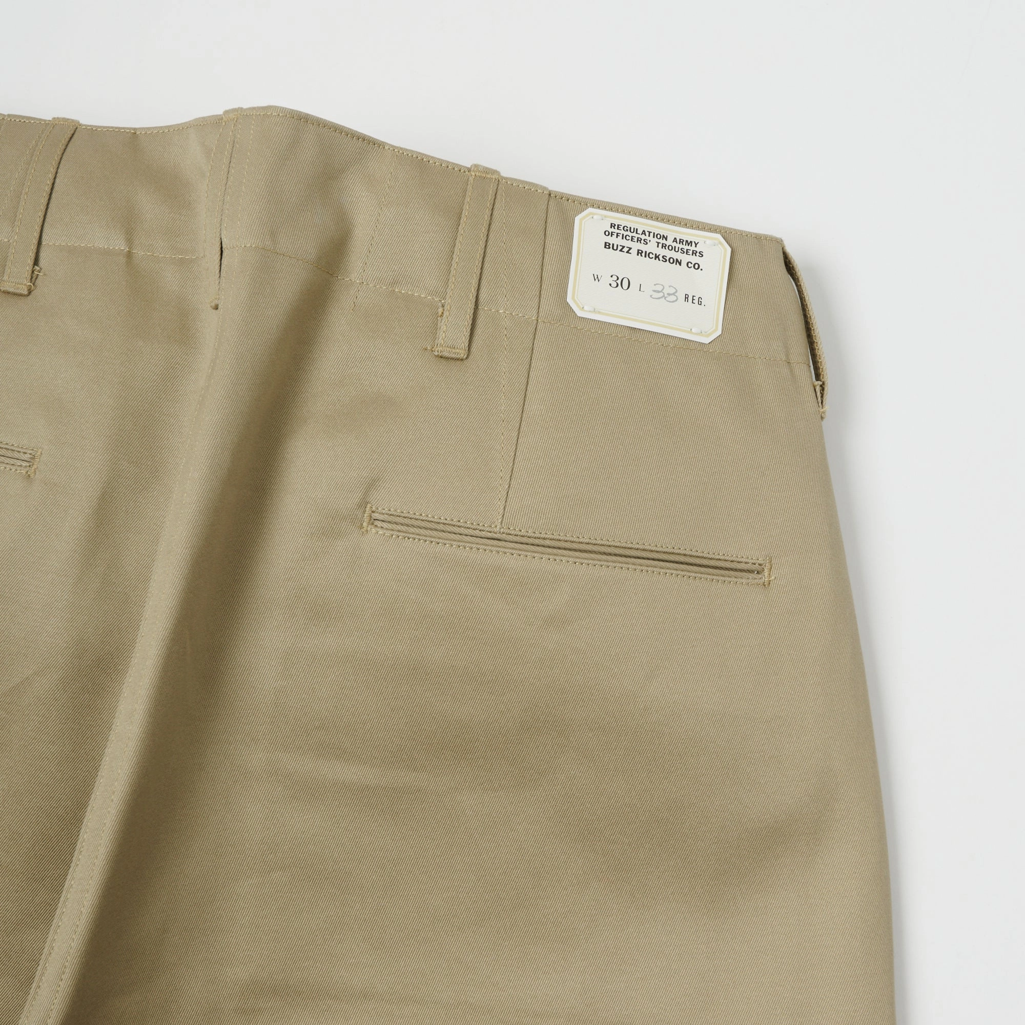 Loose cut Buzz Rickson's 'Early Model' 1942 Chino - Khaki