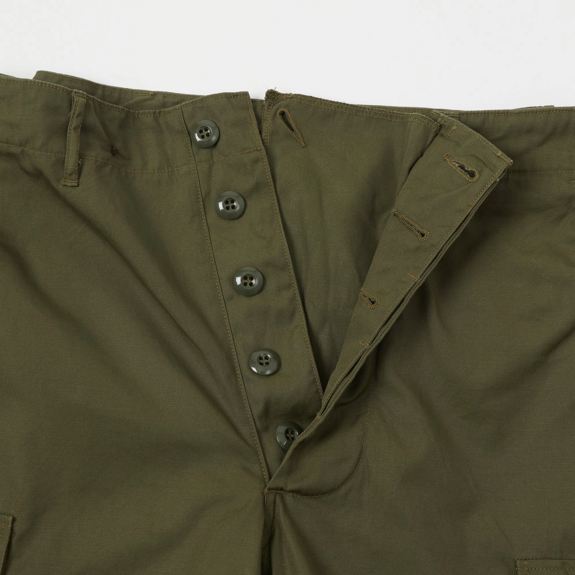 Quick Slip Buzz Rickson's Wind Resistant Poplin Trouser - Olive