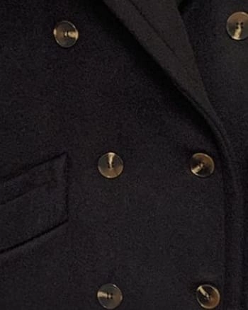 The Double Breasted Car Coat in Black | Black Hiking Style