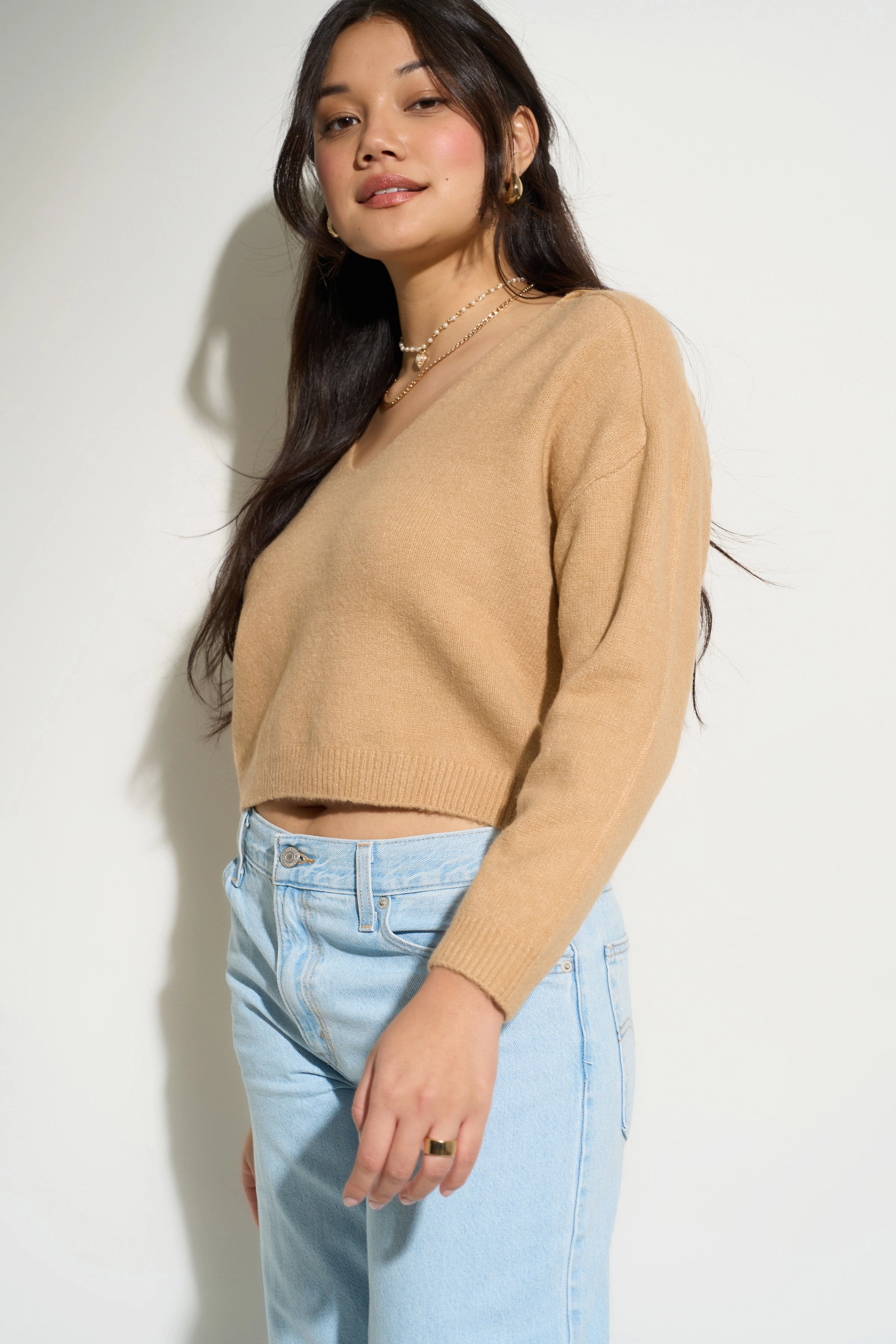 Breathable Movement Camille Knit Pullover - Camel